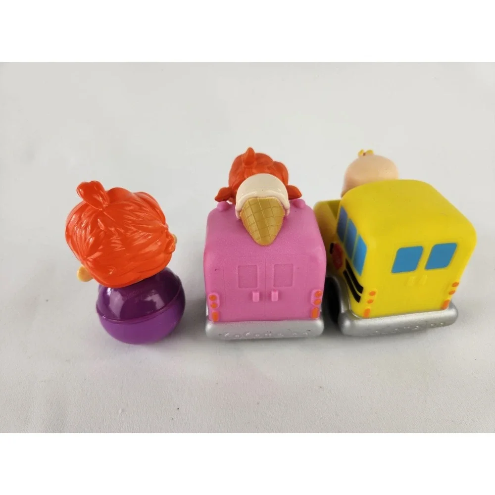 Cocomelon Toy Cars JJ School Bus TomTom YoYo Ice Cream Truck from Cartoon Dvd TV
